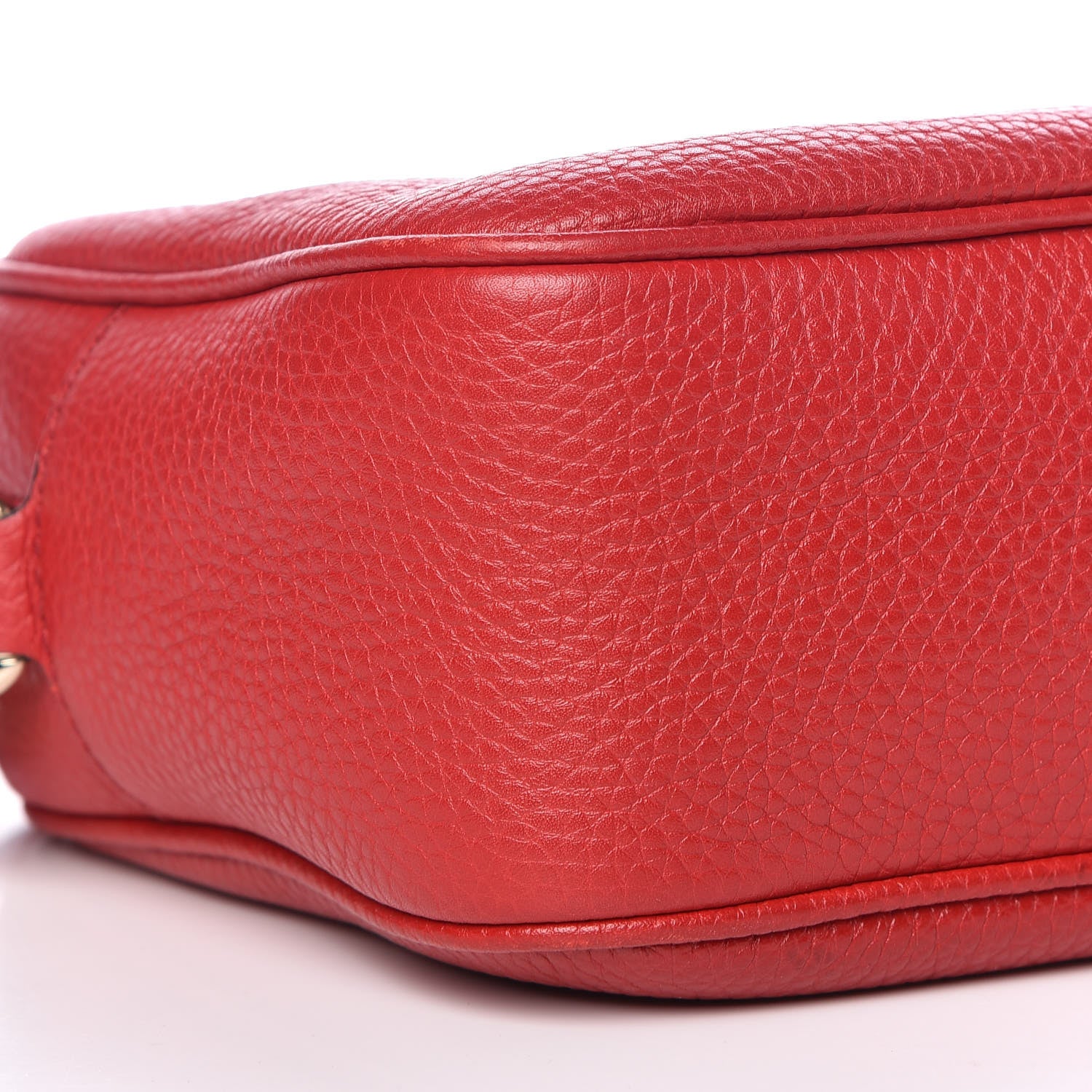 Gucci Pebbled Calfskin Small Soho Disco Bag Tabasco Red 10 of 13