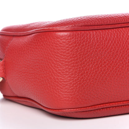 Gucci Pebbled Calfskin Small Soho Disco Bag Tabasco Red 10 of 13