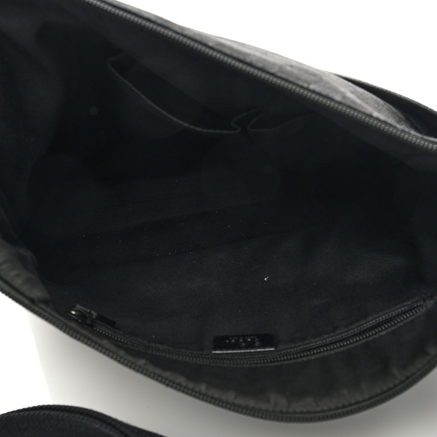 Nylon Monogram Medium Flat Messenger Bag Black