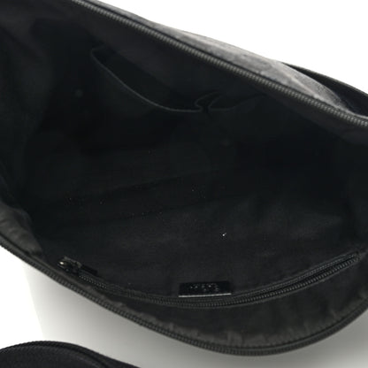 Gucci Nylon Monogram Medium Flat Messenger Bag Black 5 of 8