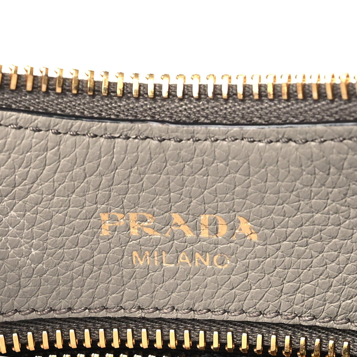 Prada Vitello Phenix Zippered Messenger Hobo Argilla 6 of 9