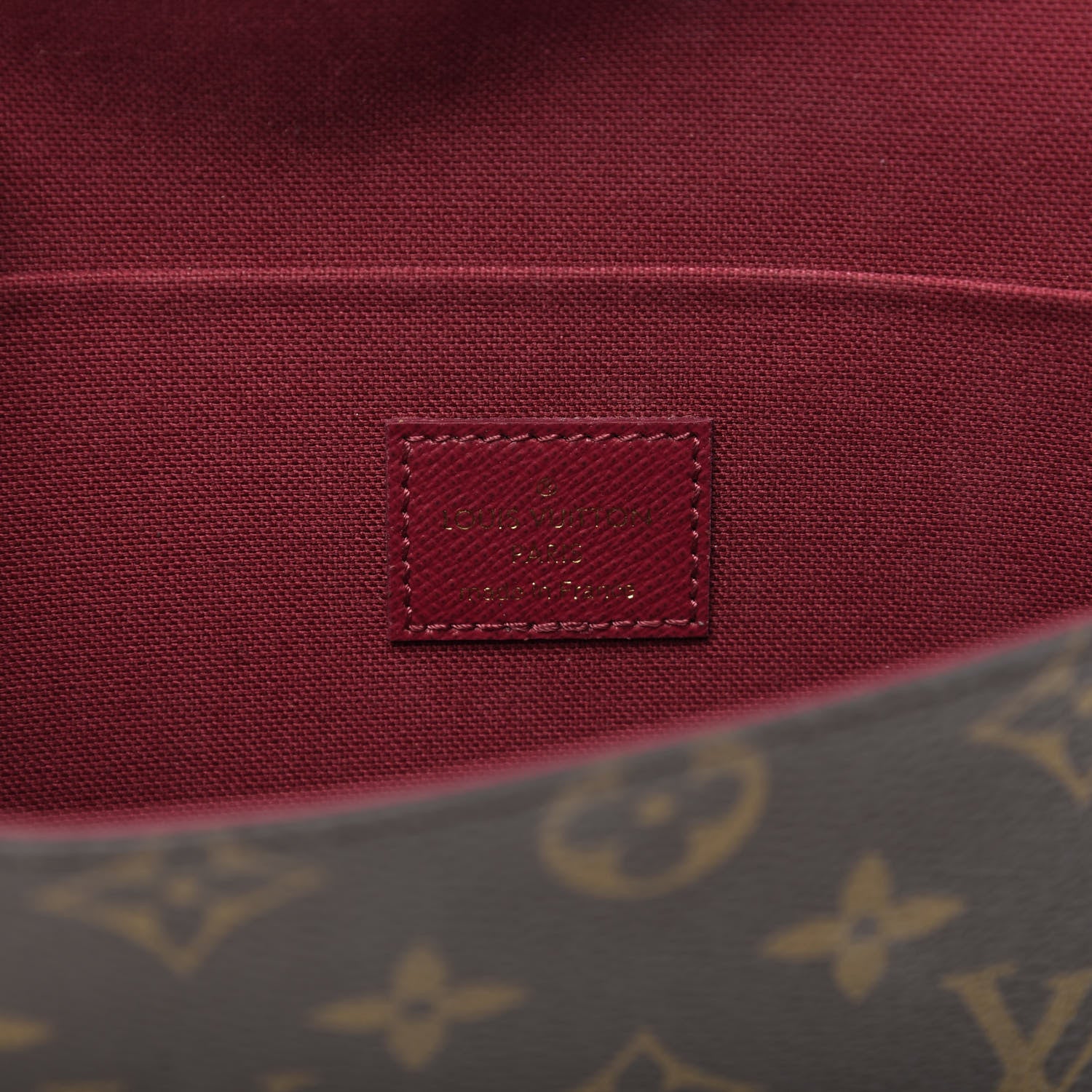 Louis Vuitton Monogram Pochette Felicie Chain Wallet Fuchsia 9 of 9