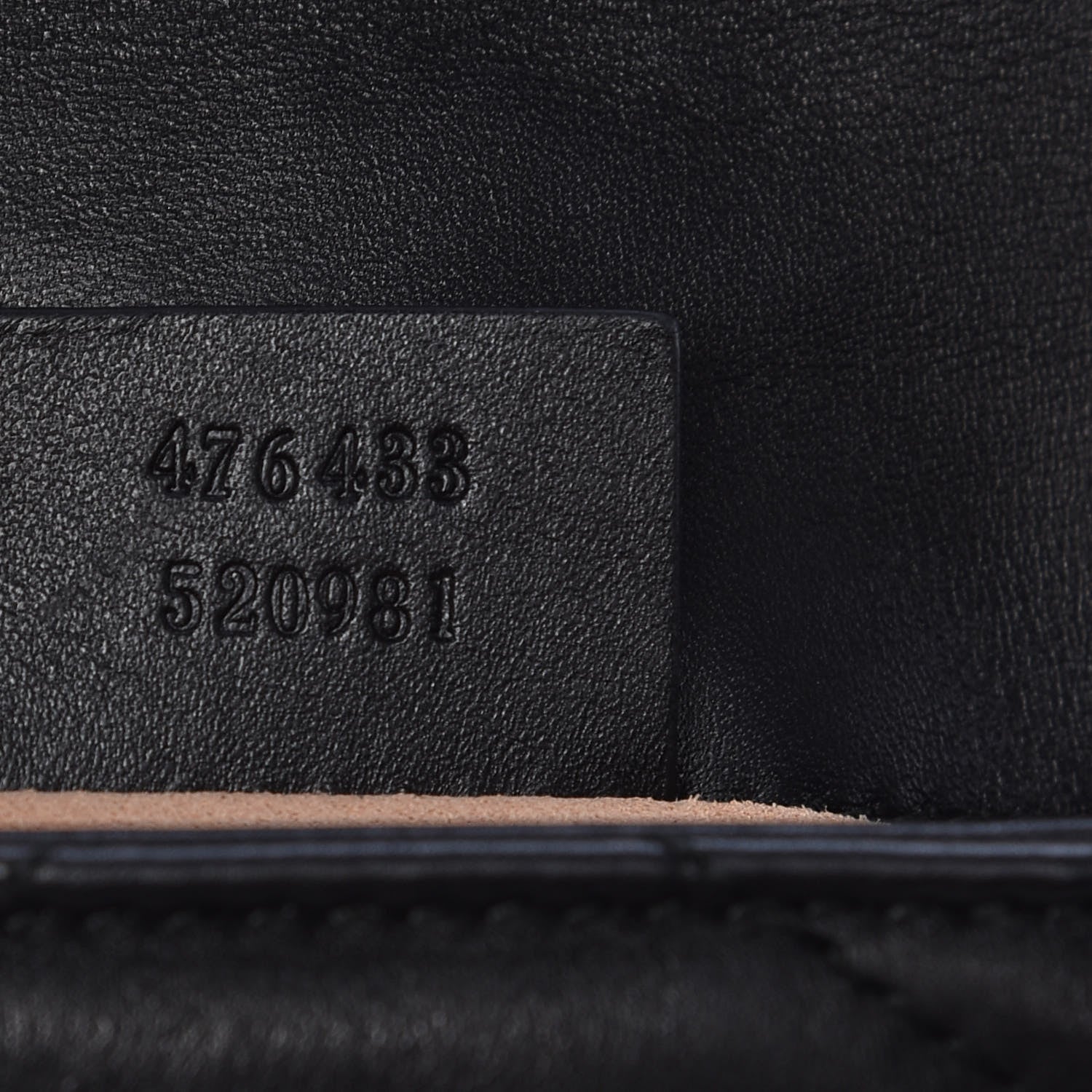 Gucci Calfskin Matelasse Super Mini GG Marmont Shoulder Bag Black 7 of 9