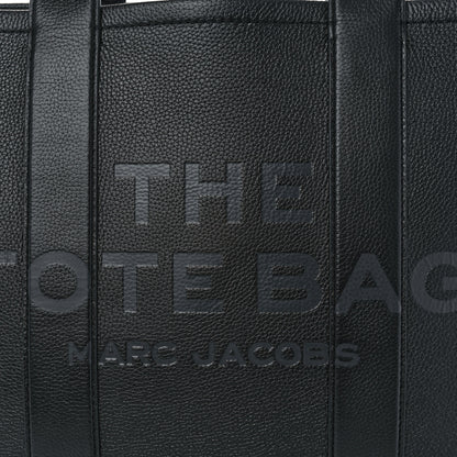Marc Jacobs Grained Calfskin Large The Tote Bag Black 9 of 11