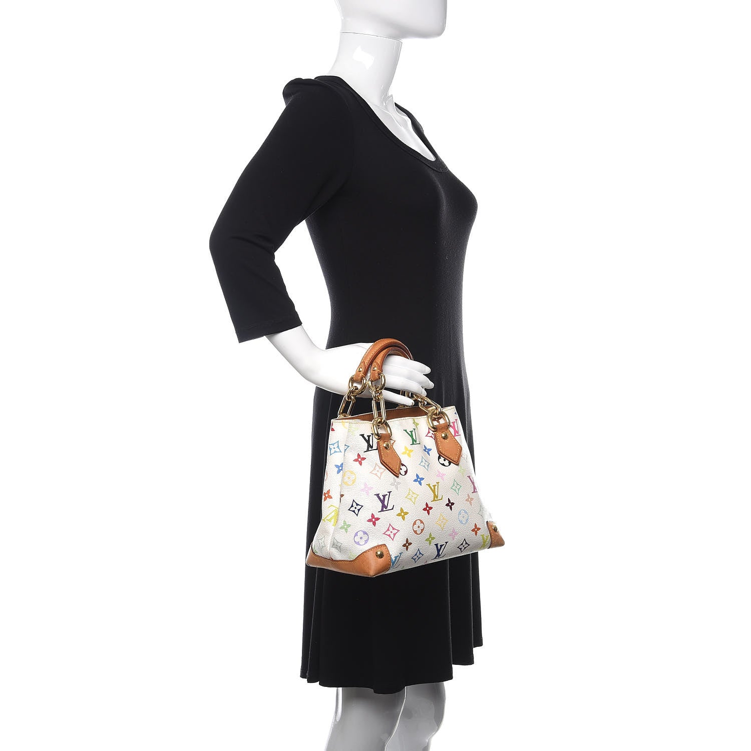 Louis Vuitton Monogram Multicolor Audra White 2 of 11