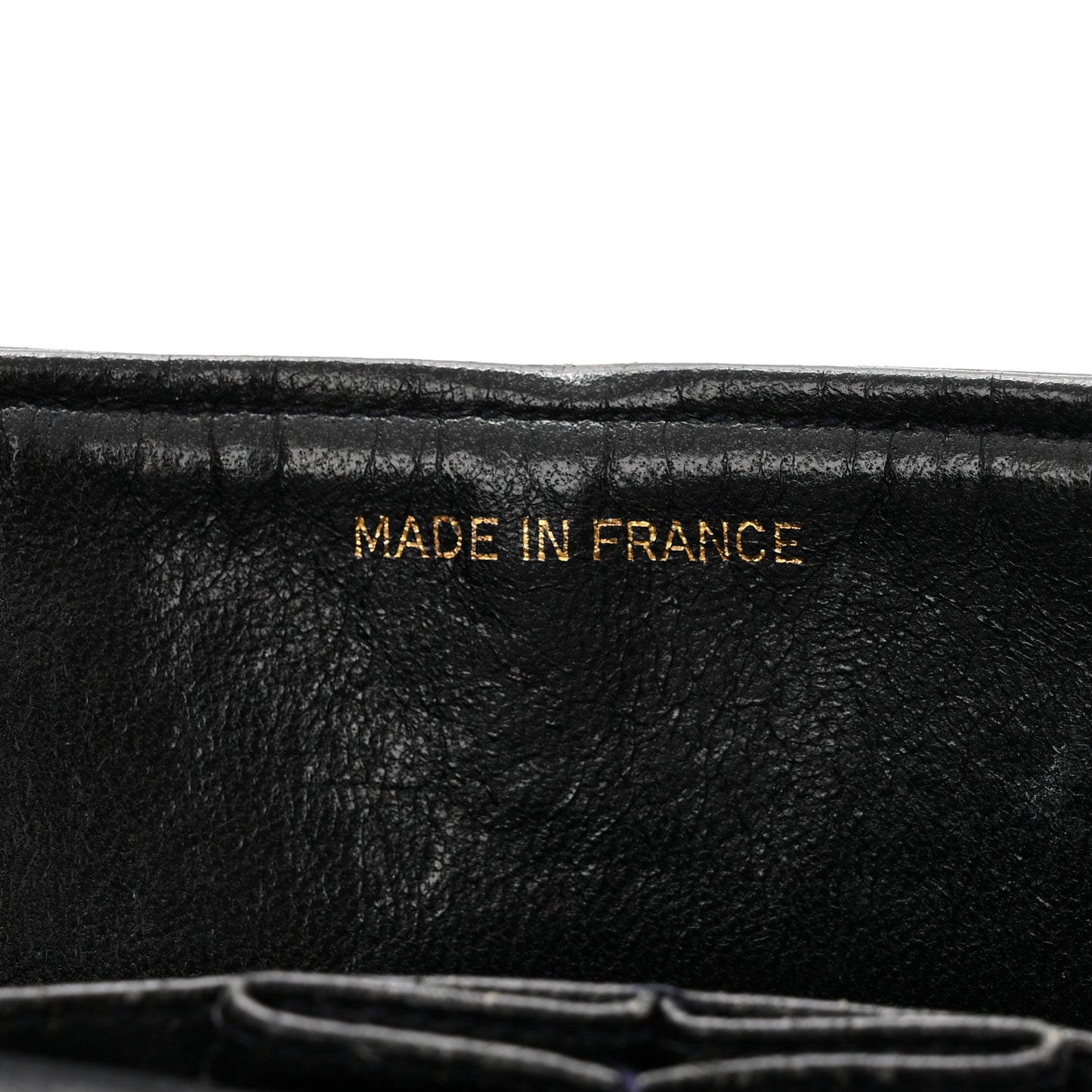 Lambskin Quilted Small Double Flap Navy