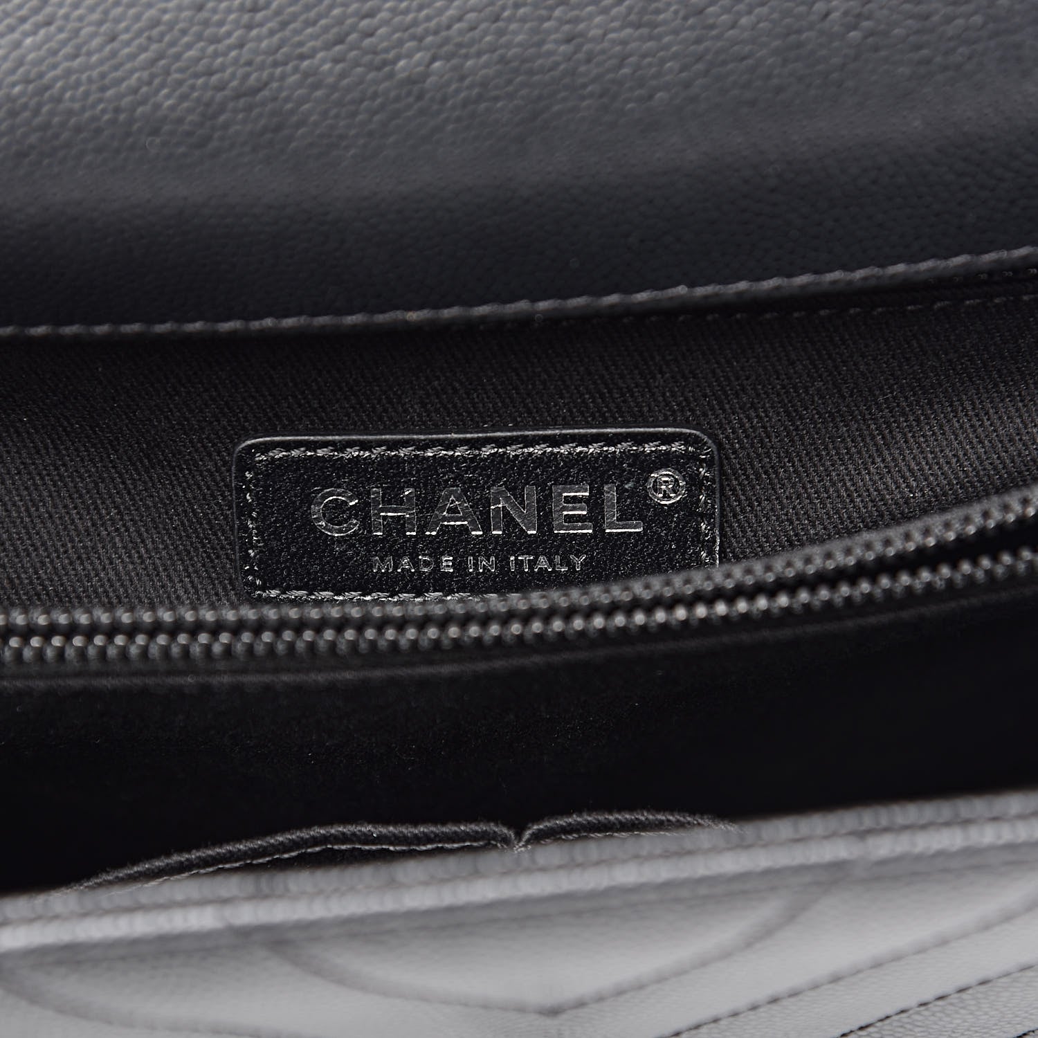 Chanel Caviar Chevron Quilted Small Coco Handle Flap Black 6 of 11