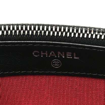 Chanel Aged Calfskin Quilted Small Gabrielle Clutch With Chain Black 8 of 11