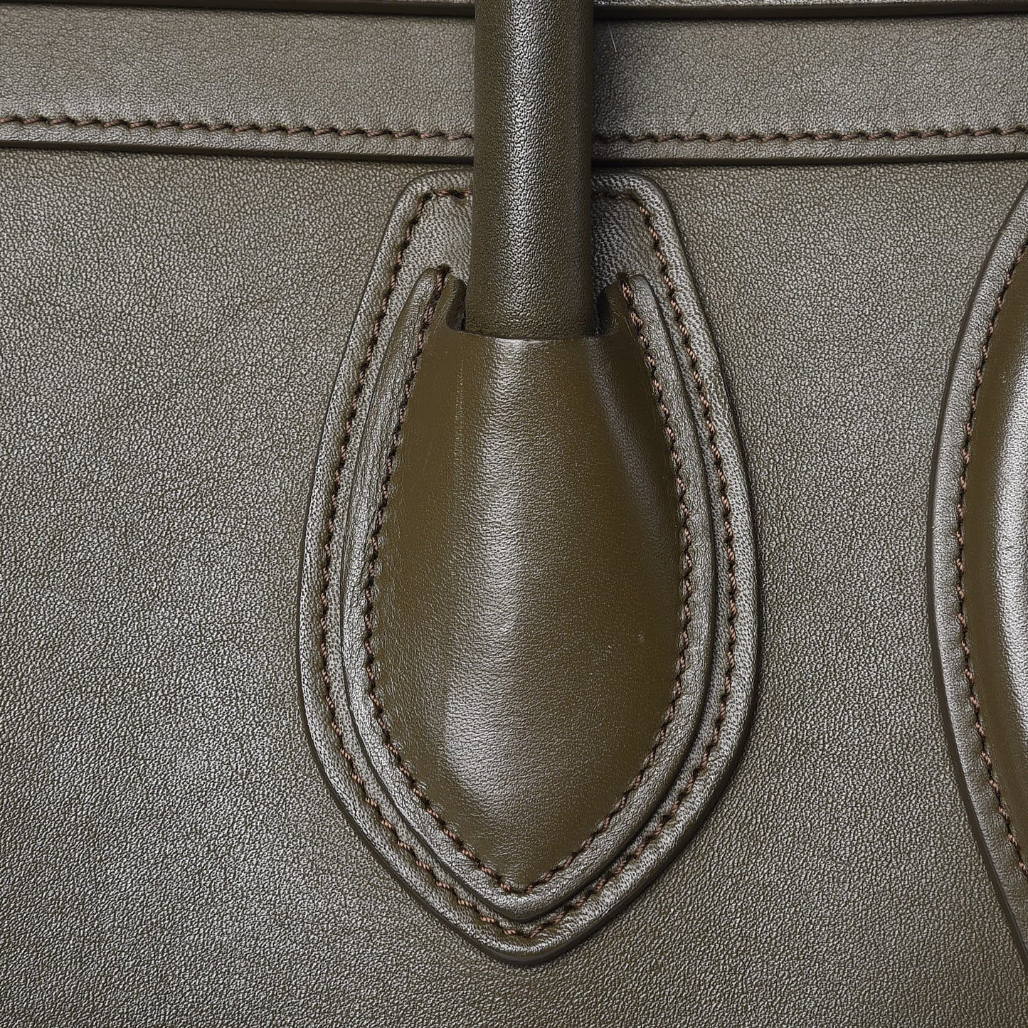 Smooth Calfskin Mini Luggage Khaki
