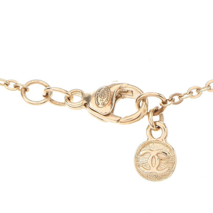 Chanel Crystal CC Necklace Light Gold 5 of 6