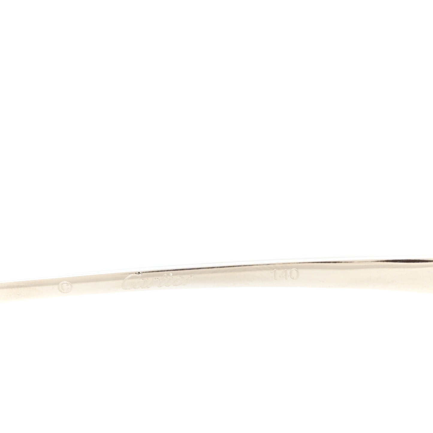 Metal Panthère de Cartier Square Sunglasses Grey