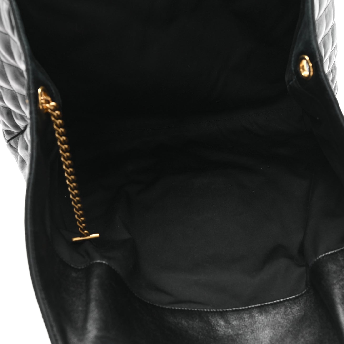 Lambskin Quilted Maxi Icare Shopping Tote Black