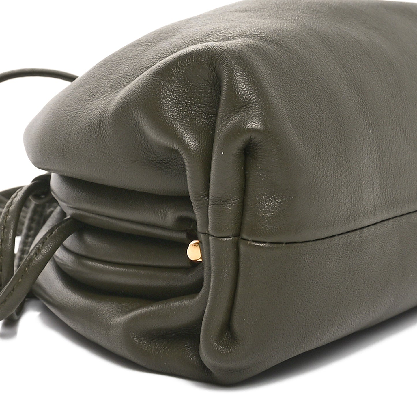 Butter Calfskin The Mini Pouch Kaki Fondente