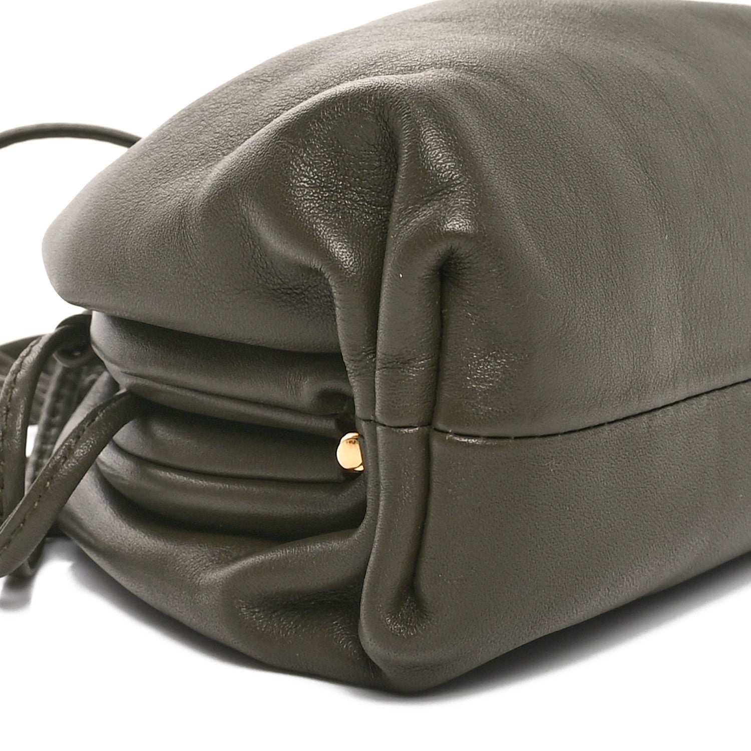 Bottega Veneta Butter Calfskin The Mini Pouch Kaki Fondente 10 of 11