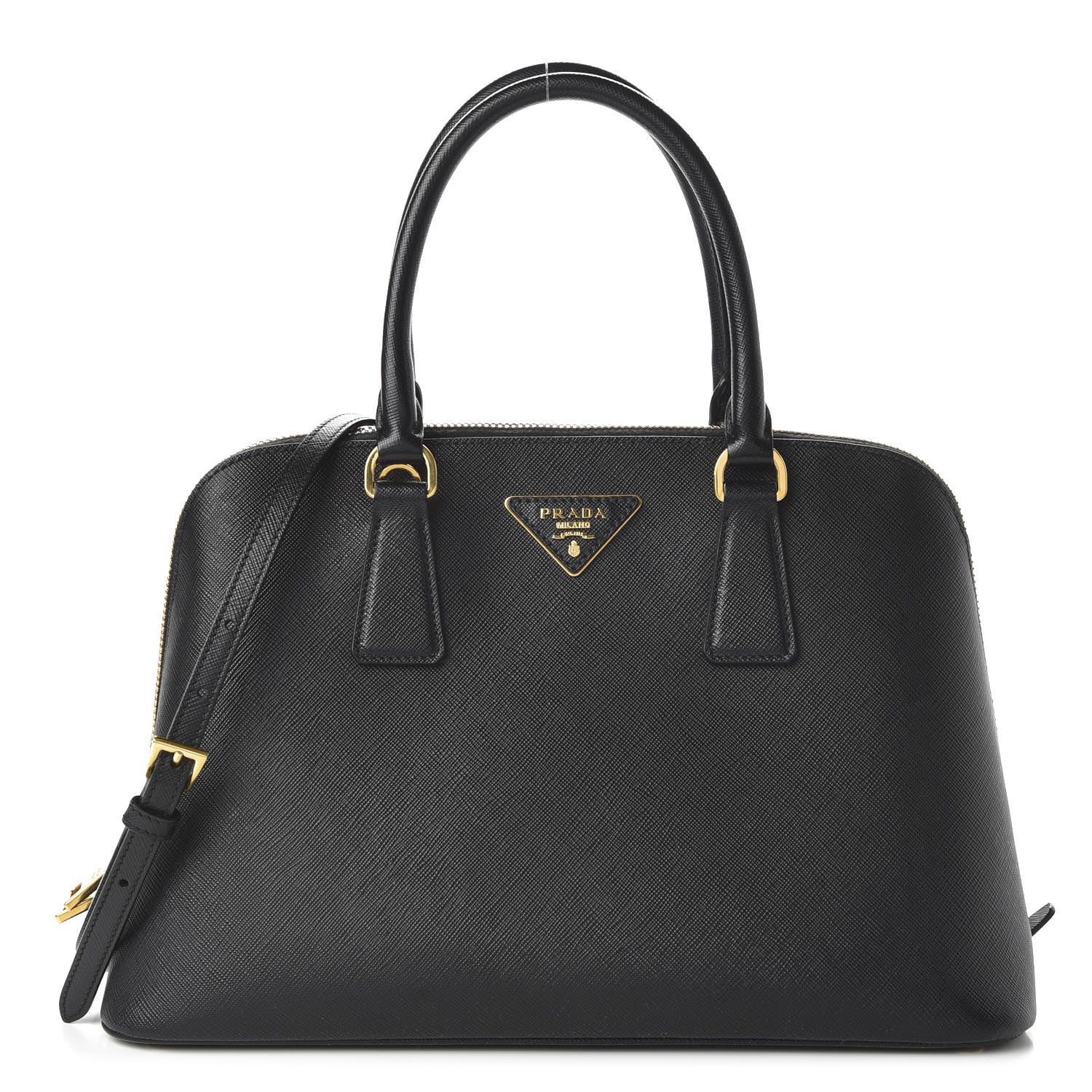 Prada Saffiano Lux Medium Promenade Tote Black 1 of 9