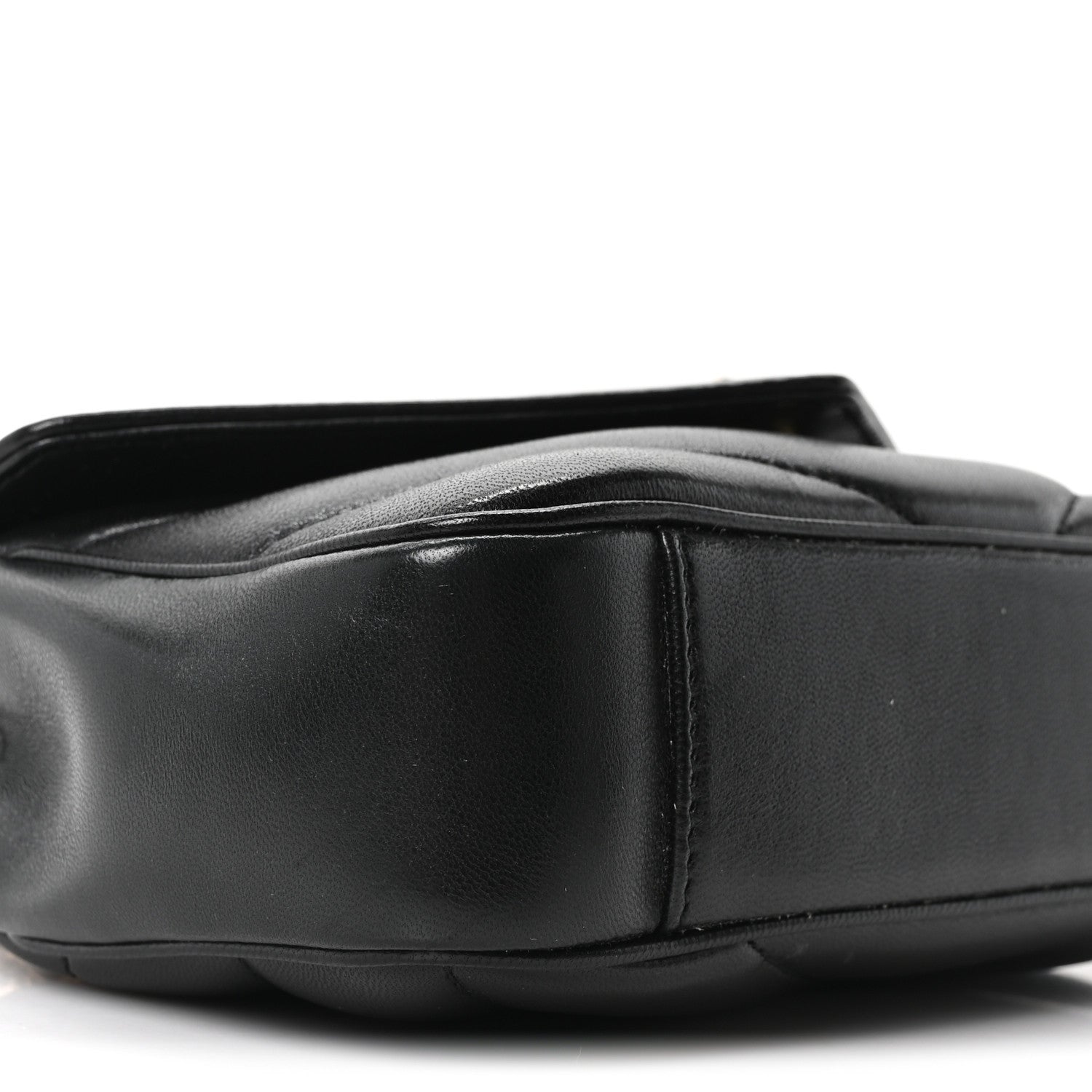 Saint Laurent Lambskin Chevron Quilted Mini LouLou Black 10 of 11