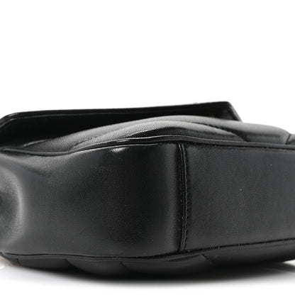 Saint Laurent Lambskin Chevron Quilted Mini LouLou Black 10 of 11
