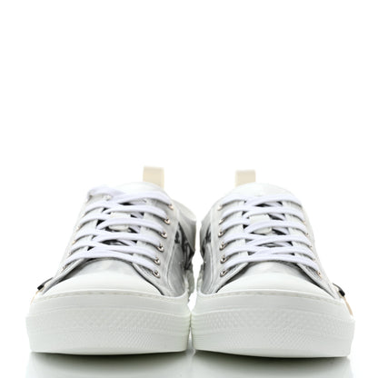 Christian Dior Technical Canvas Oblique Mens B23 Low Top Sneaker 42 White Black 2 of 9
