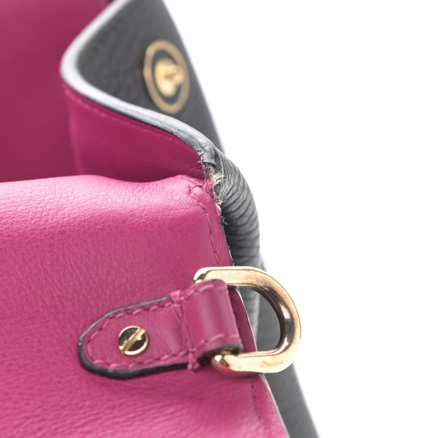 Christian Dior Bullcalf Medium Be Dior Flap Black Fraise 15 of 19