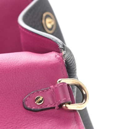 Christian Dior Bullcalf Medium Be Dior Flap Black Fraise 15 of 19