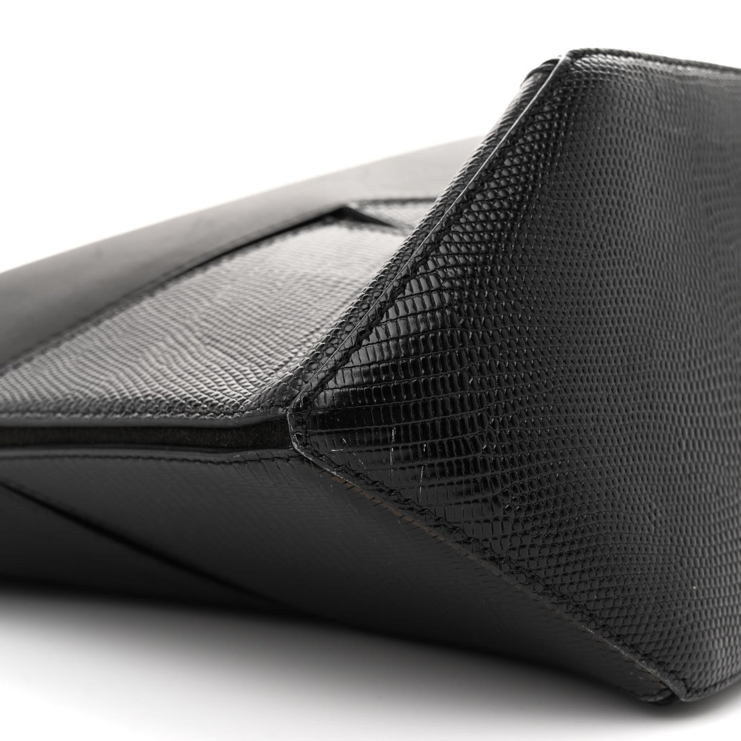 Nappa Lizard Embossed Medium Easy Tote Black