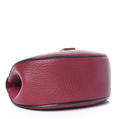 Chloe Grained Lambskin Nano Drew Shoulder Bag Wine Purple 4 of 9