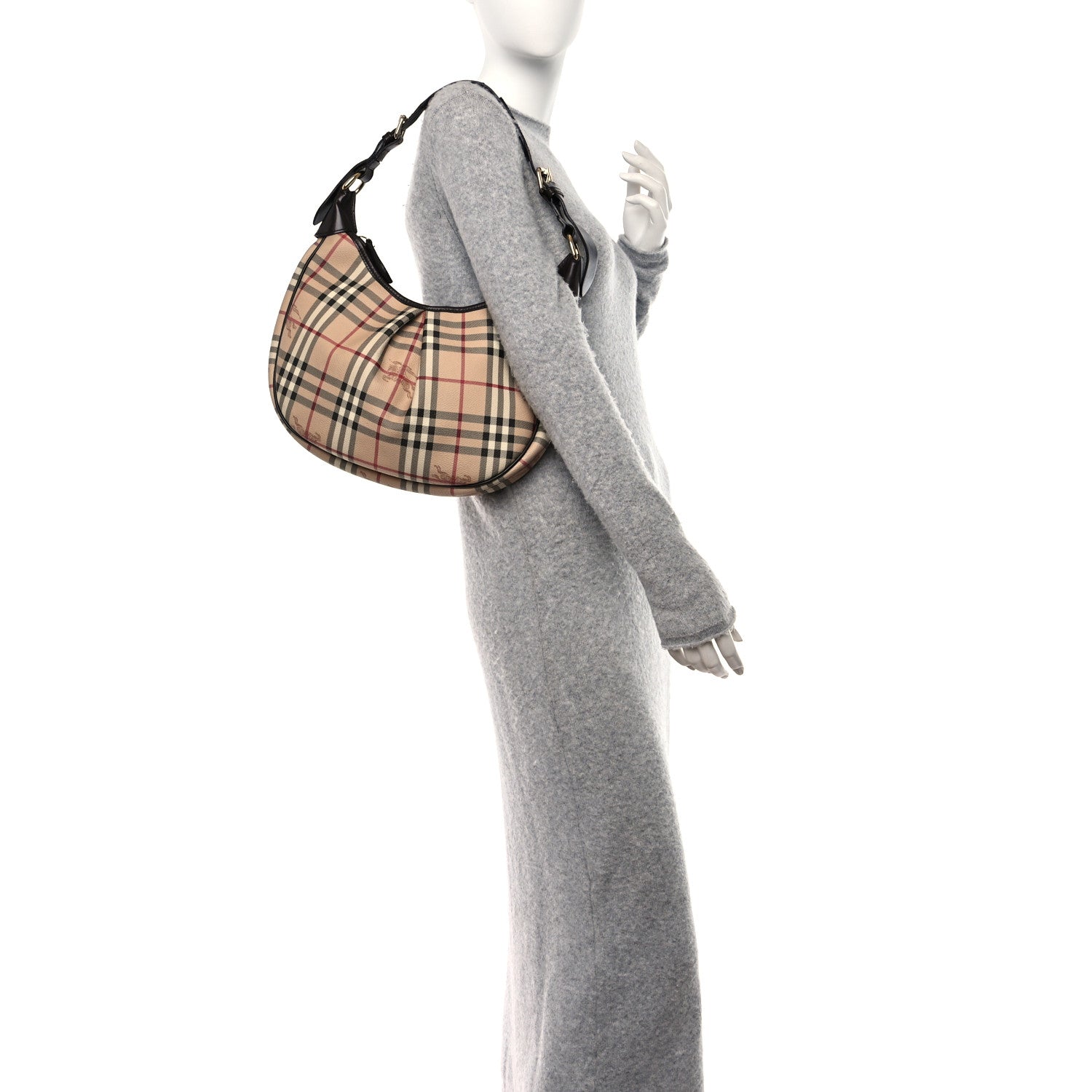 Burberry Haymarket Check Small Rydal Hobo 2 of 11