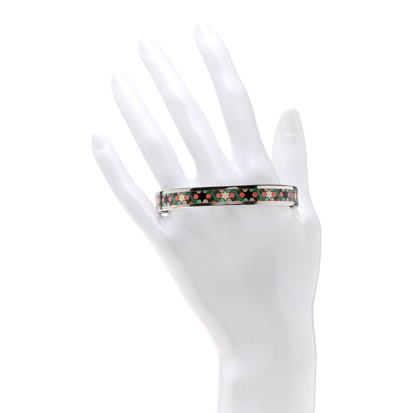 Enamel Printed Narrow Rose de Compas Bracelet 65