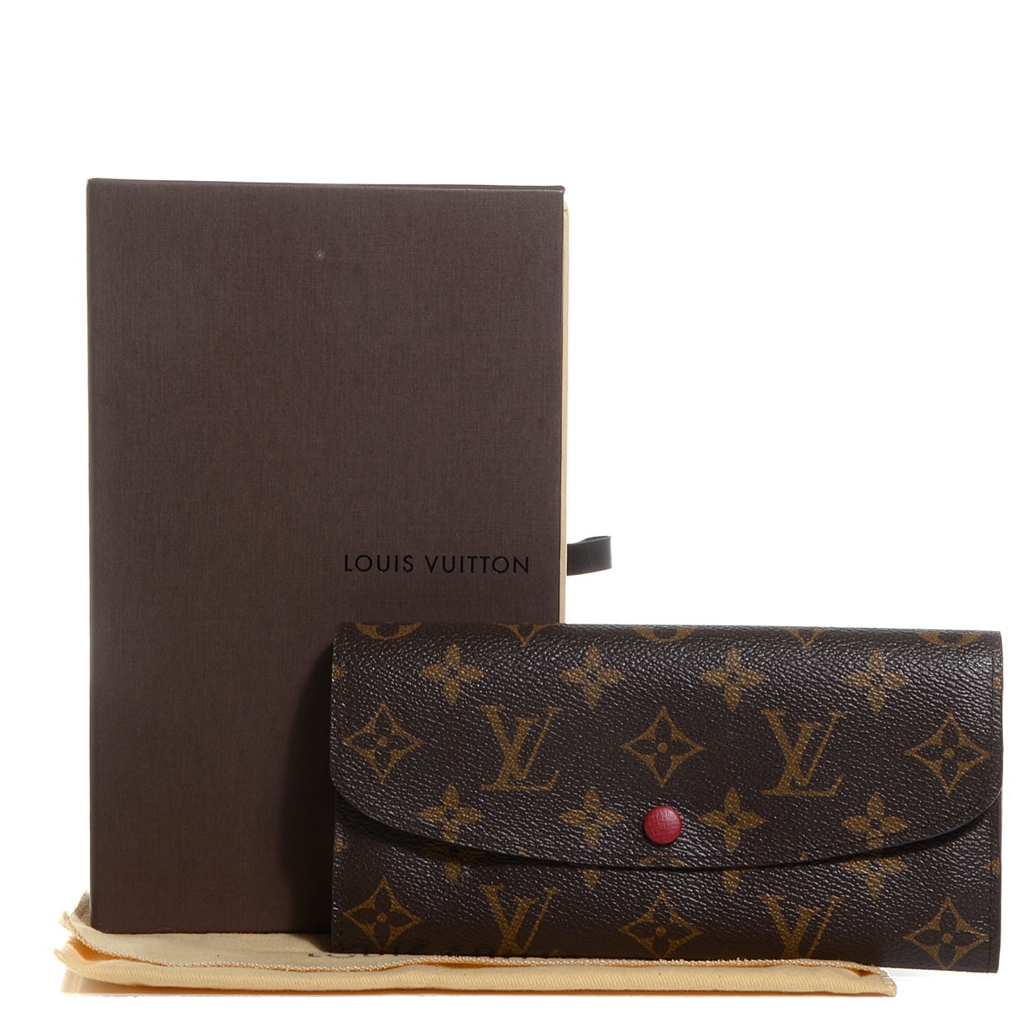 Louis Vuitton Monogram Emilie Wallet Red 8 of 8