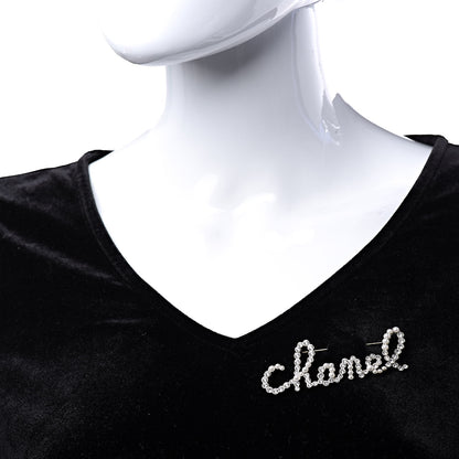 Chanel Metal Glass Swirling Pearls Brooch Pin Gold 2 of 5