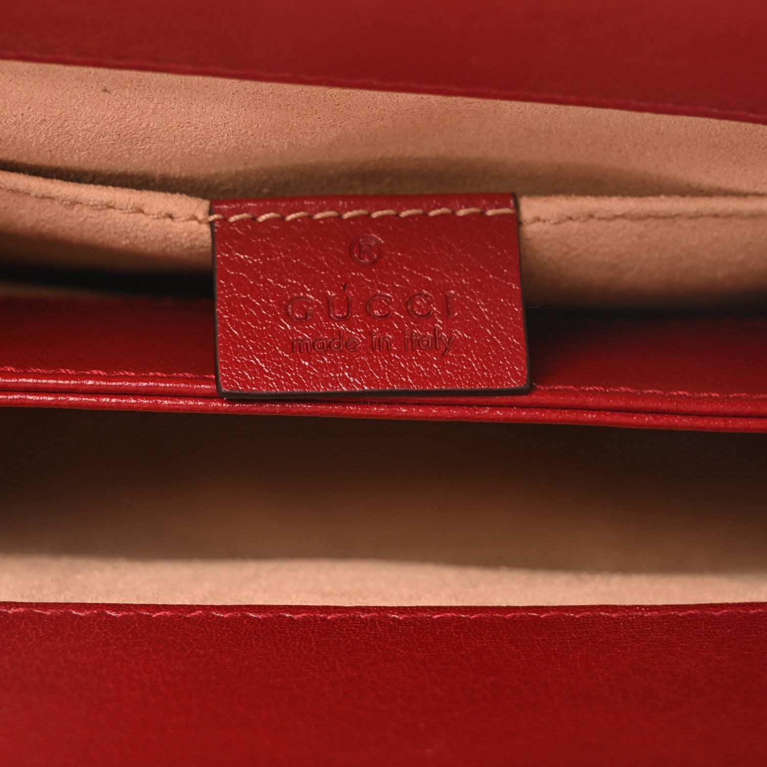Gucci Suede Calfskin Web Small Ophidia Chain Shoulder Bag New Blue Romantic Cherry 6 of 10