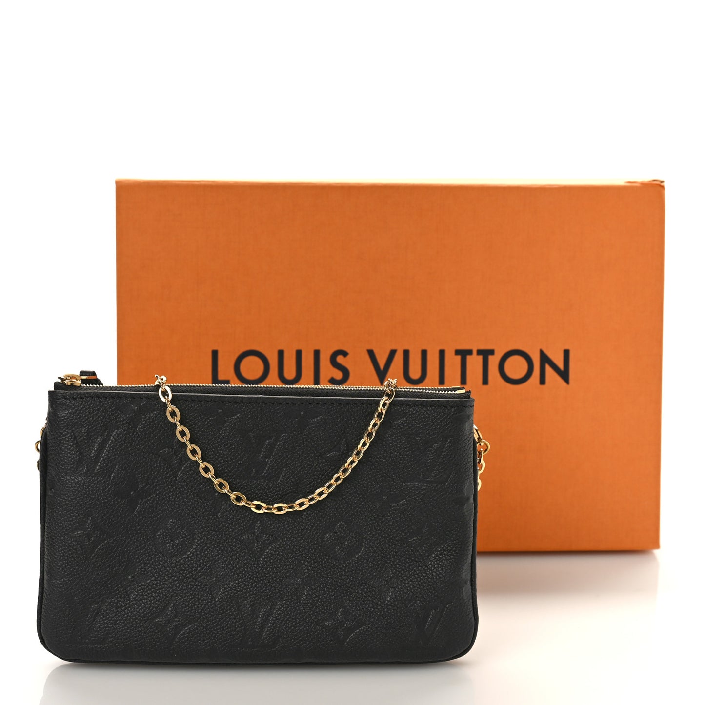 Empreinte Double Zip Pochette Black