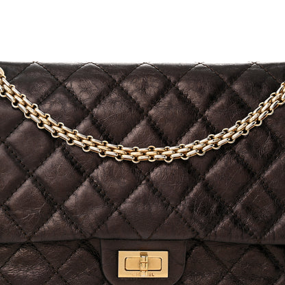 Chanel Metallic Aged Calfskin Quilted 2.55 Reissue 226 Flap Brown 8 of 17