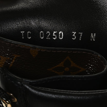 Louis Vuitton Nubuck Epi Monogram Territory Flat Ranger Boots 37 Black 9 of 11
