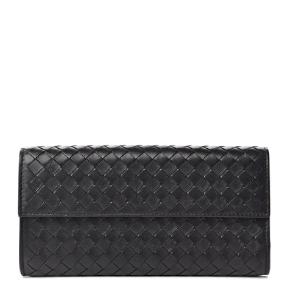 Bottega Veneta Nappa Intrecciato Continental Wallet Black 1 of 9