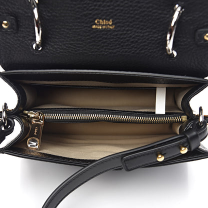 Chloe Shiny Grained Calfskin Small Aby Day Shoulder Bag Black 5 of 10