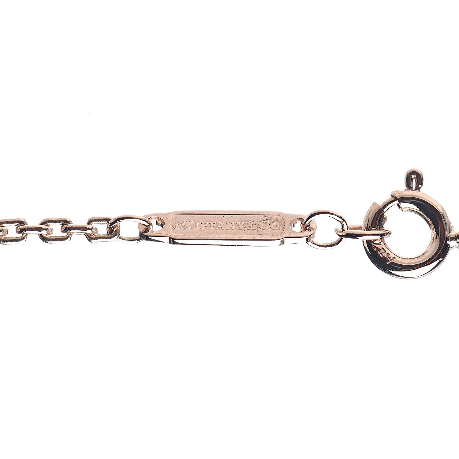 Tiffany 18K Rose Gold HardWear Link Pendant Necklace 5 of 8