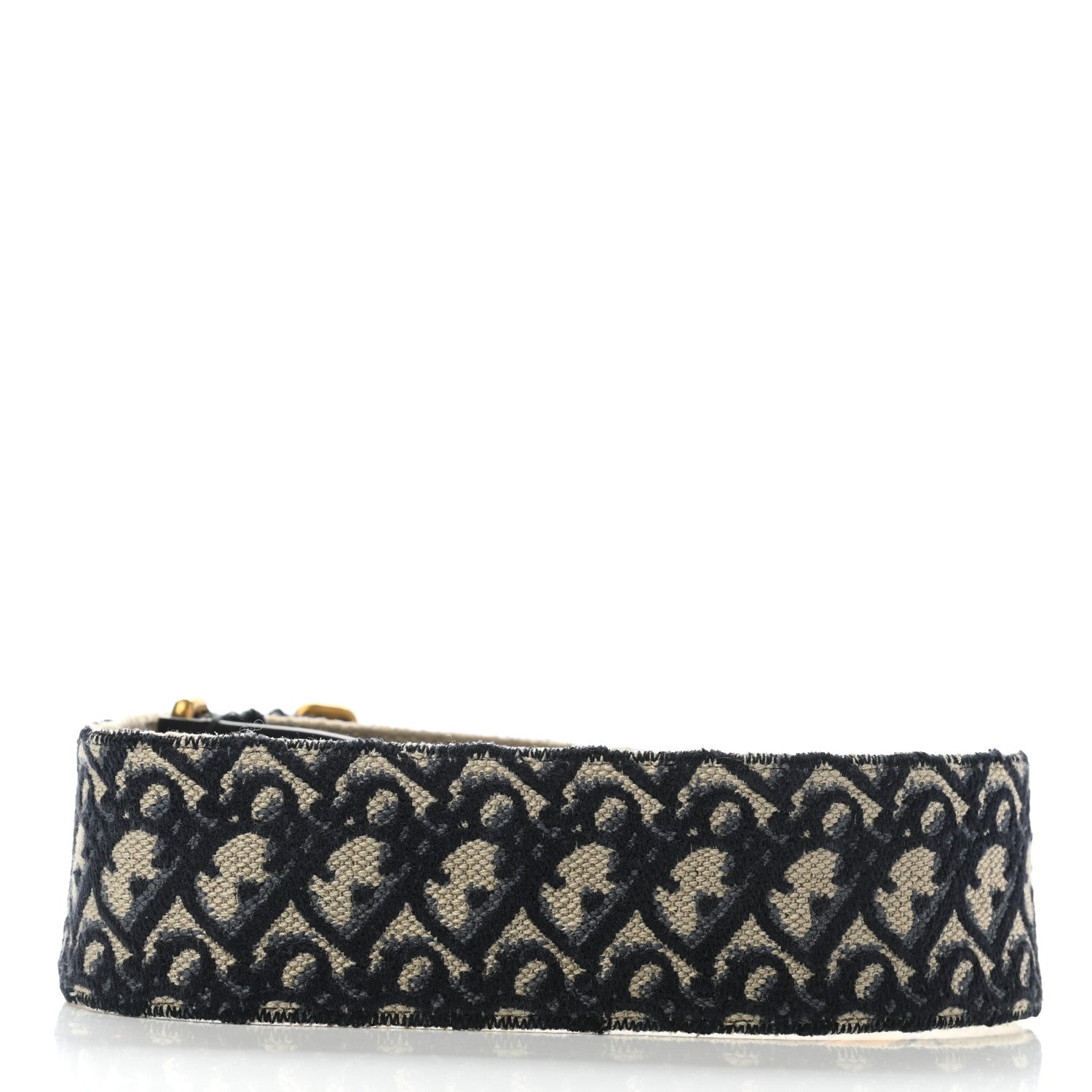 Christian Dior Oblique Shoulder Strap Blue 2 of 4
