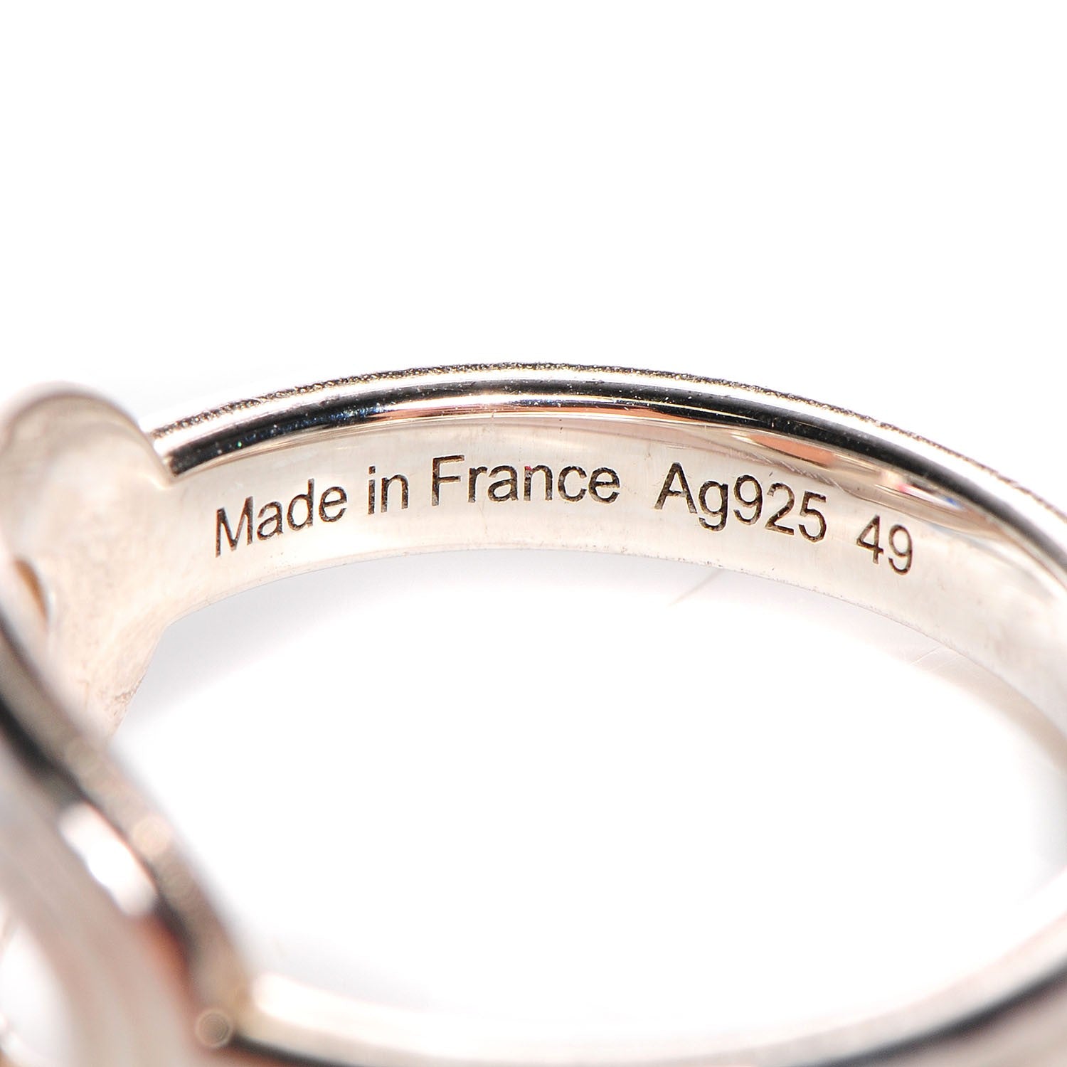 Hermes Sterling Silver Horizontal Chaine d'Ancre 24 PM Ring 49 5 5 of 6