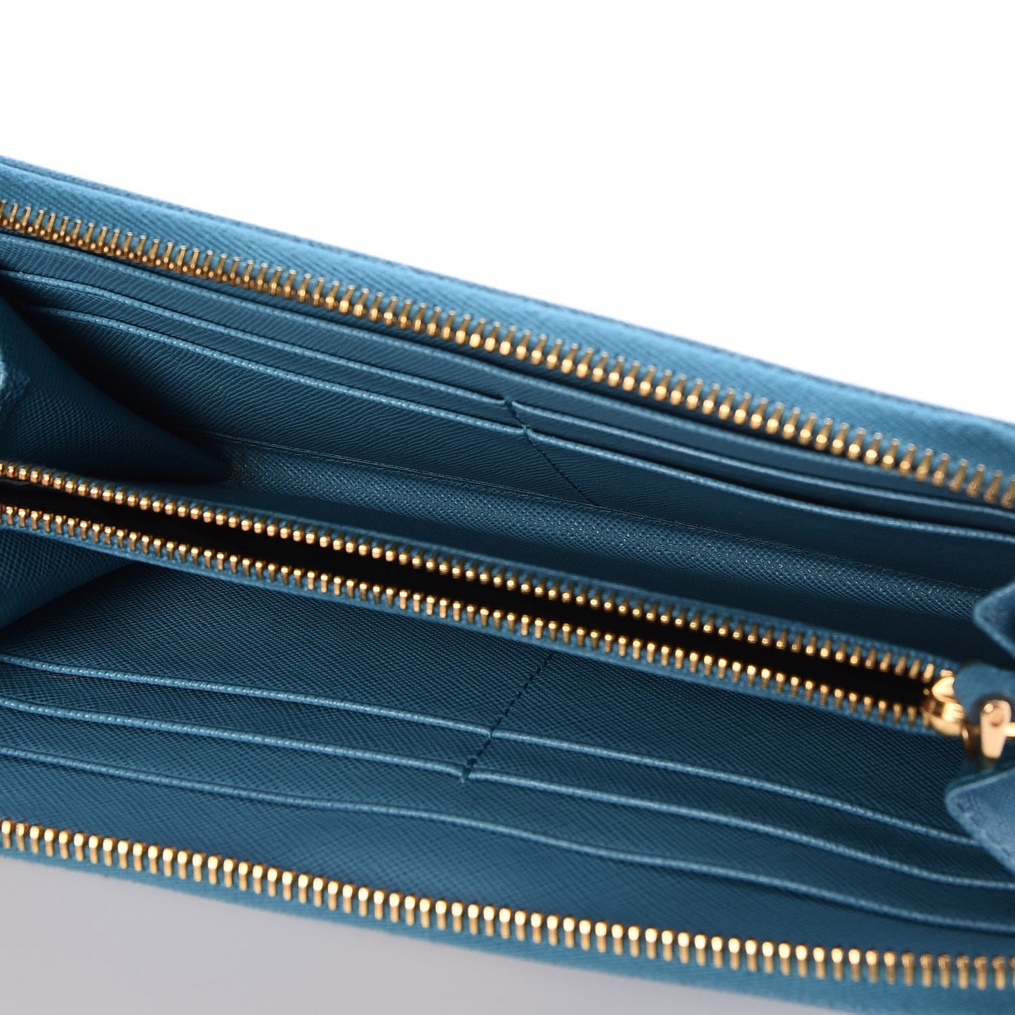 Saffiano Metal Zip Around Wallet Voyage