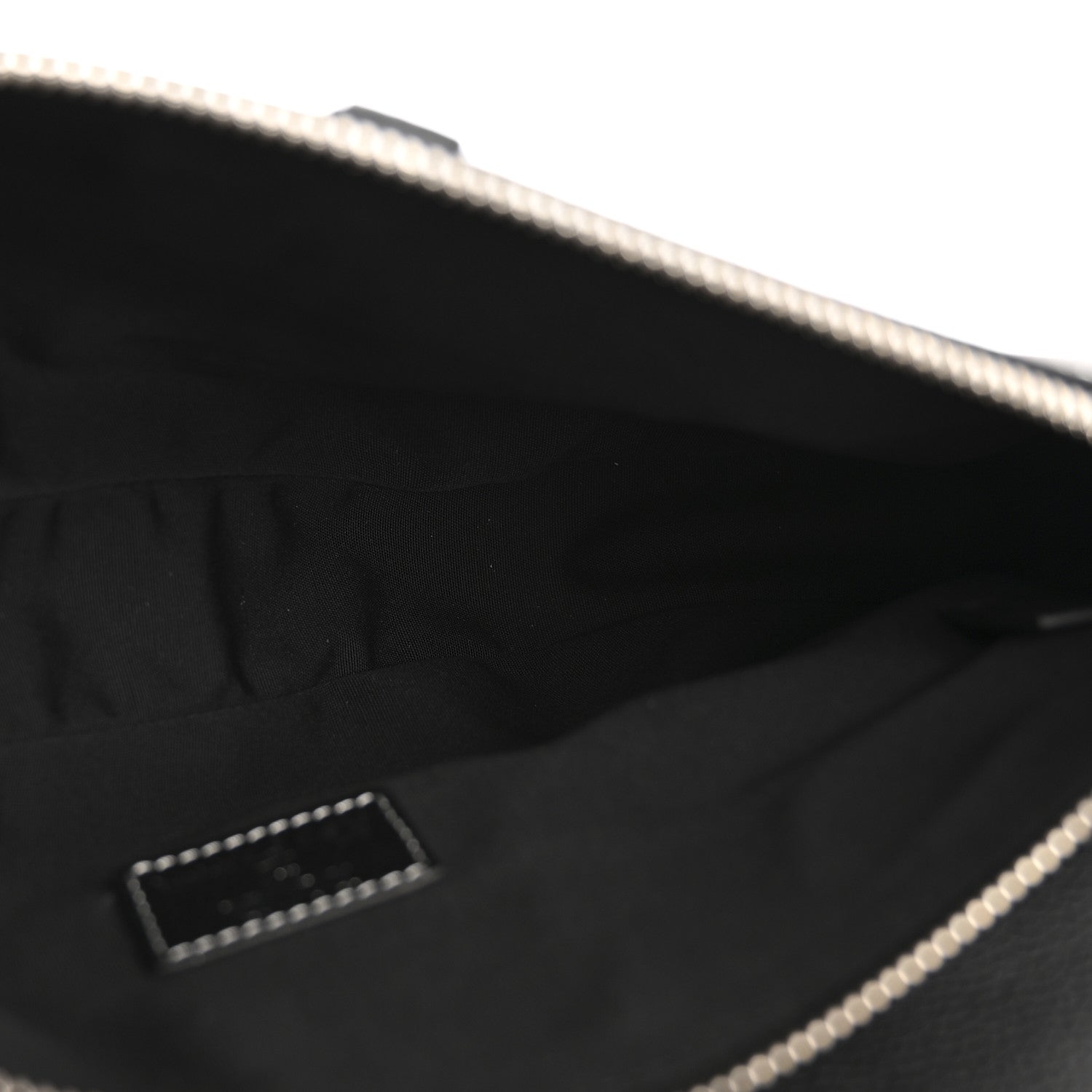 Christian Dior X SHAWN STUSSY Grained Calfskin Saddle Bag Black 5 of 12