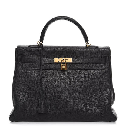 Hermes Togo Kelly Retourne 35 Black 1 of 35