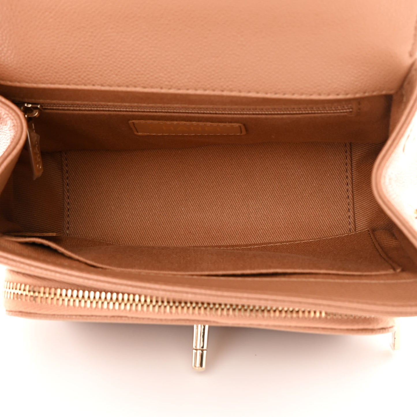 Caviar Quilted Medium Business Affinity Flap Brown