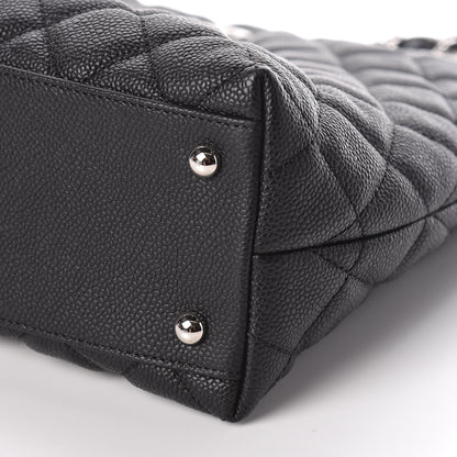 Chanel Caviar Quilted Large CC Shopping Tote Black 10 of 12