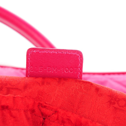 Christian Dior Nylon Cannage Saint Tropez Tote Fuchsia 6 of 6