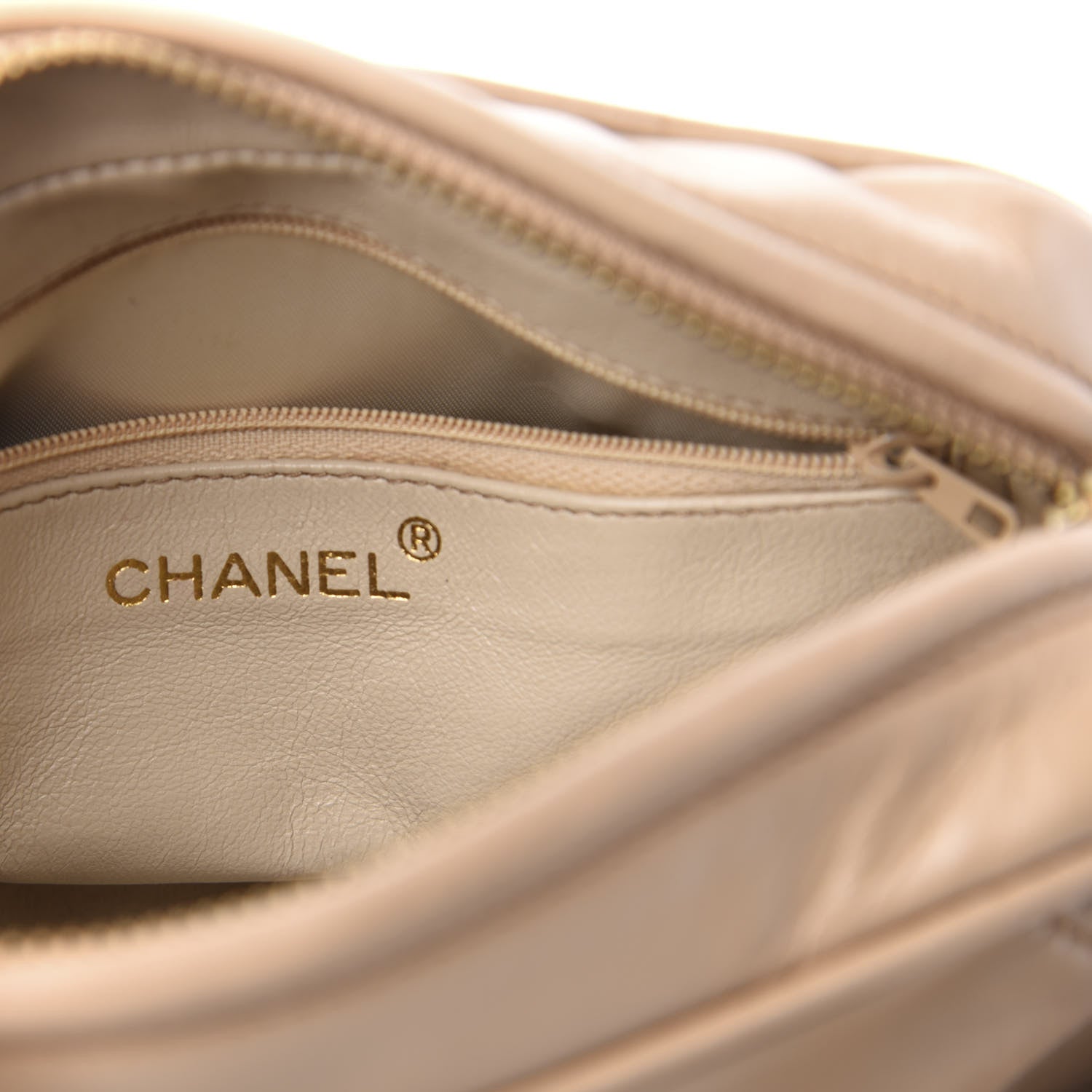 Chanel Lambskin Quilted Tassel Camera Case Beige 7 of 13