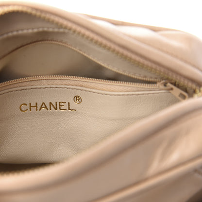 Chanel Lambskin Quilted Tassel Camera Case Beige 7 of 13