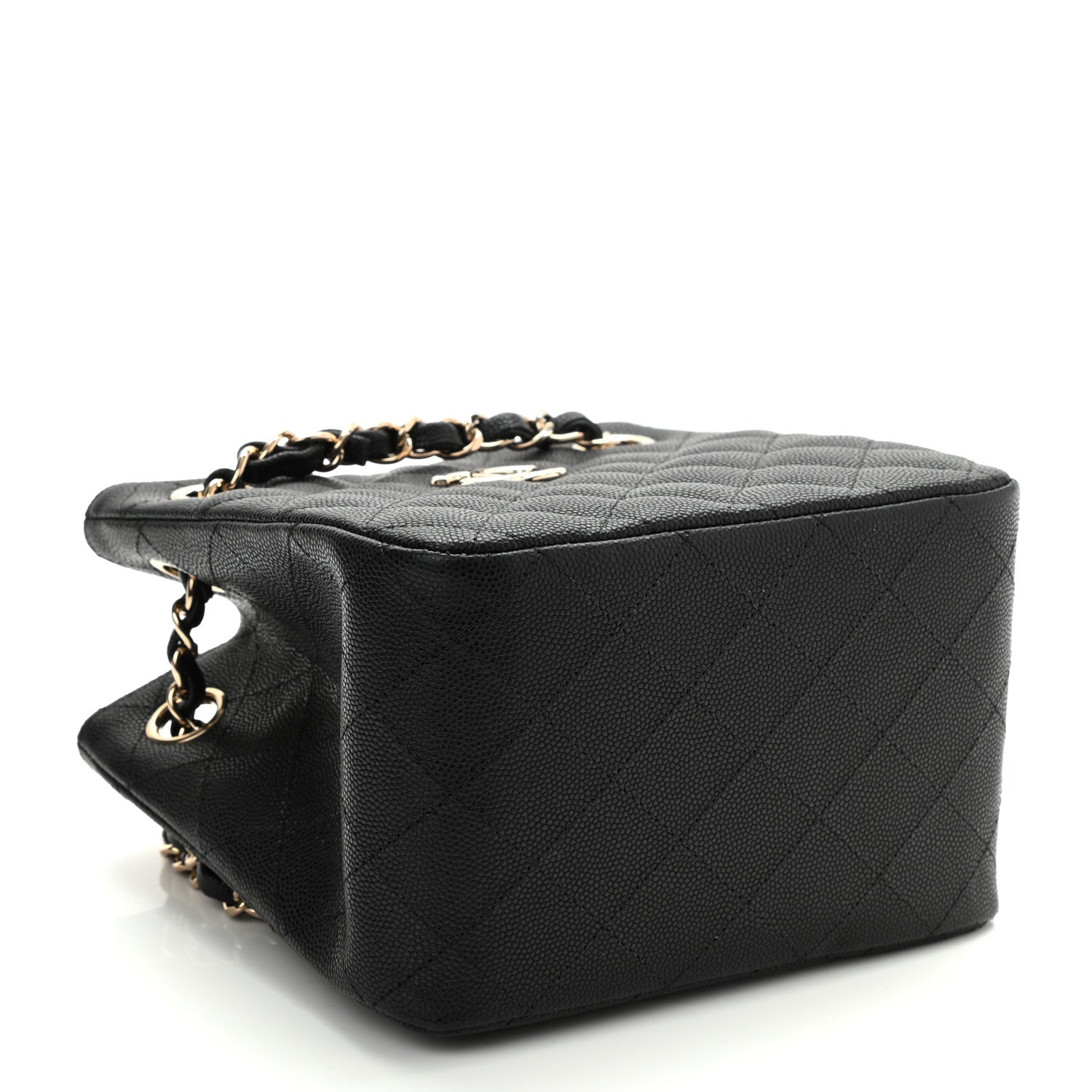 Chanel Caviar Quilted Mini Bucket Bag Black 4 of 11