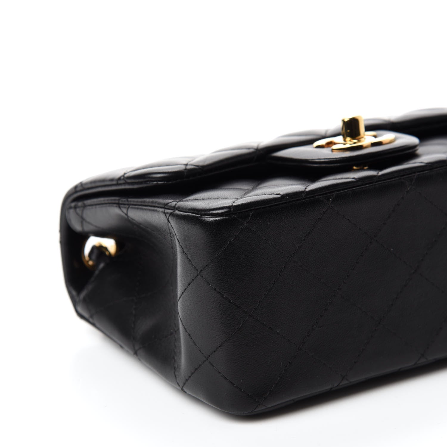 Chanel Lambskin Quilted Mini Square Flap Black 6 of 11