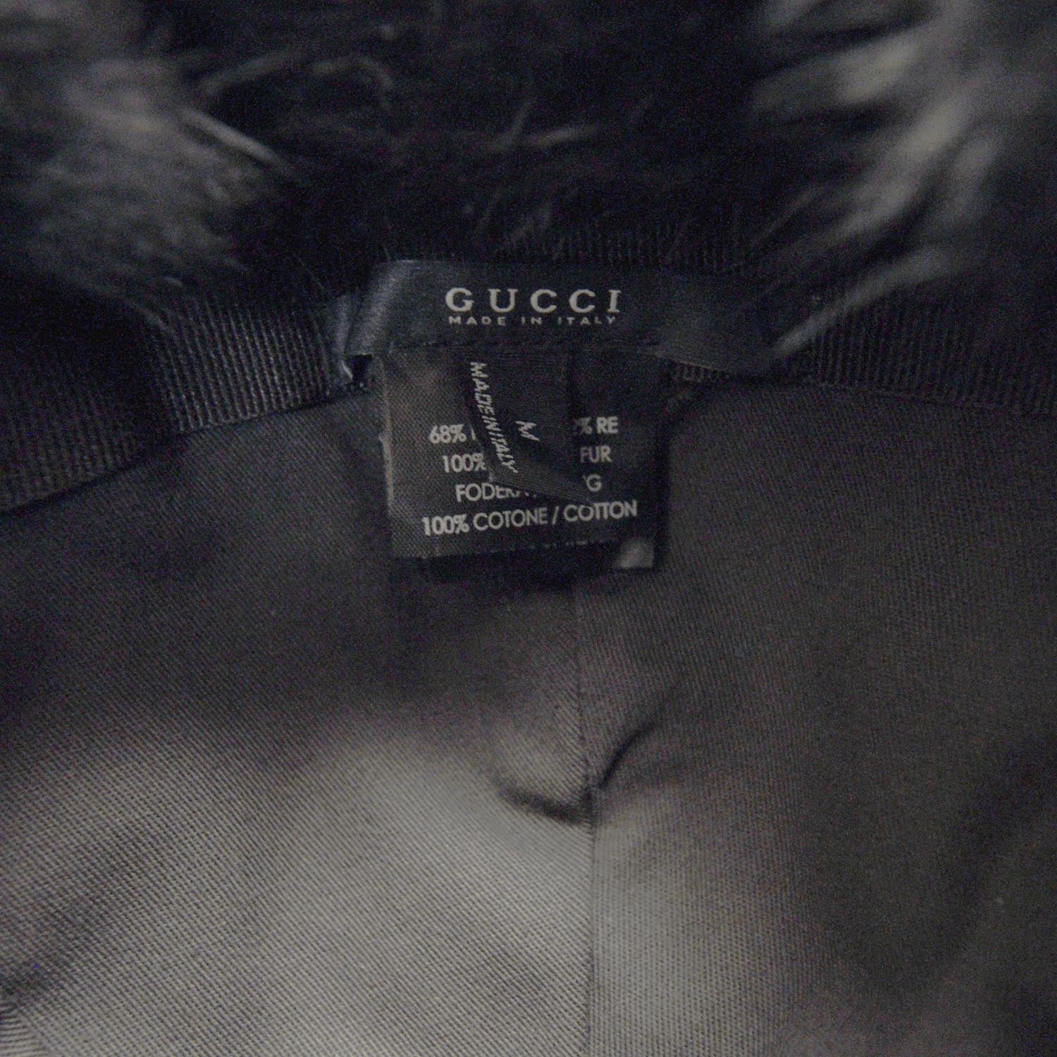 Gucci Monogram Fur Cap Medium 10 of 10